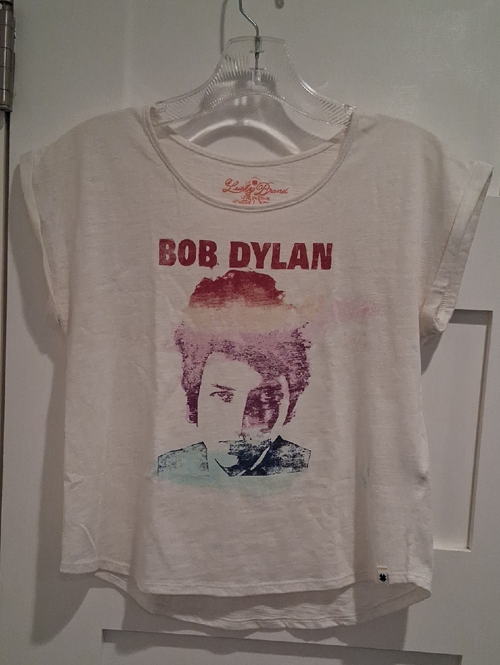 Vintage Lucky Brand Girls Bob Dylan T-Shirt Size Large
